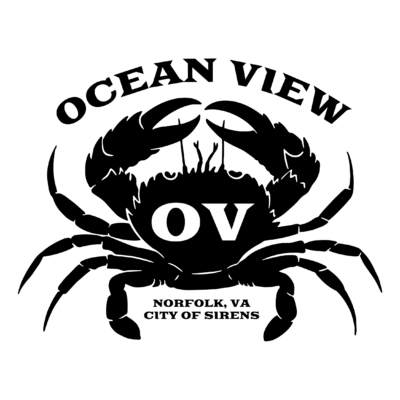 Ocean View Crab Sticker