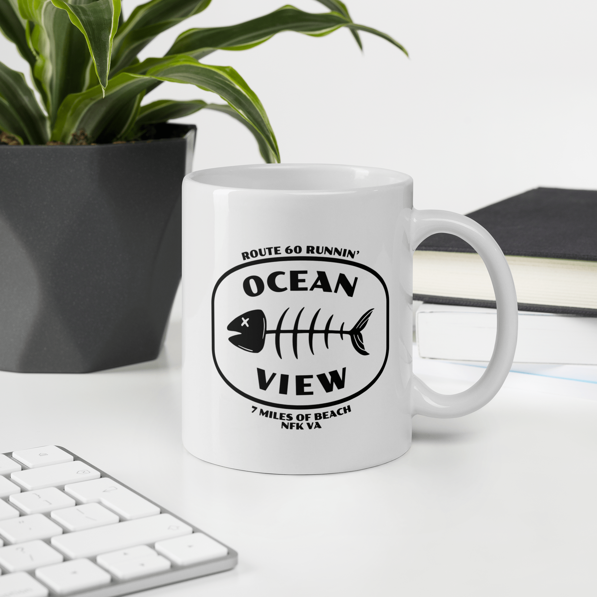 Ocean View Norfolk Fish Bones Mug - Image 5