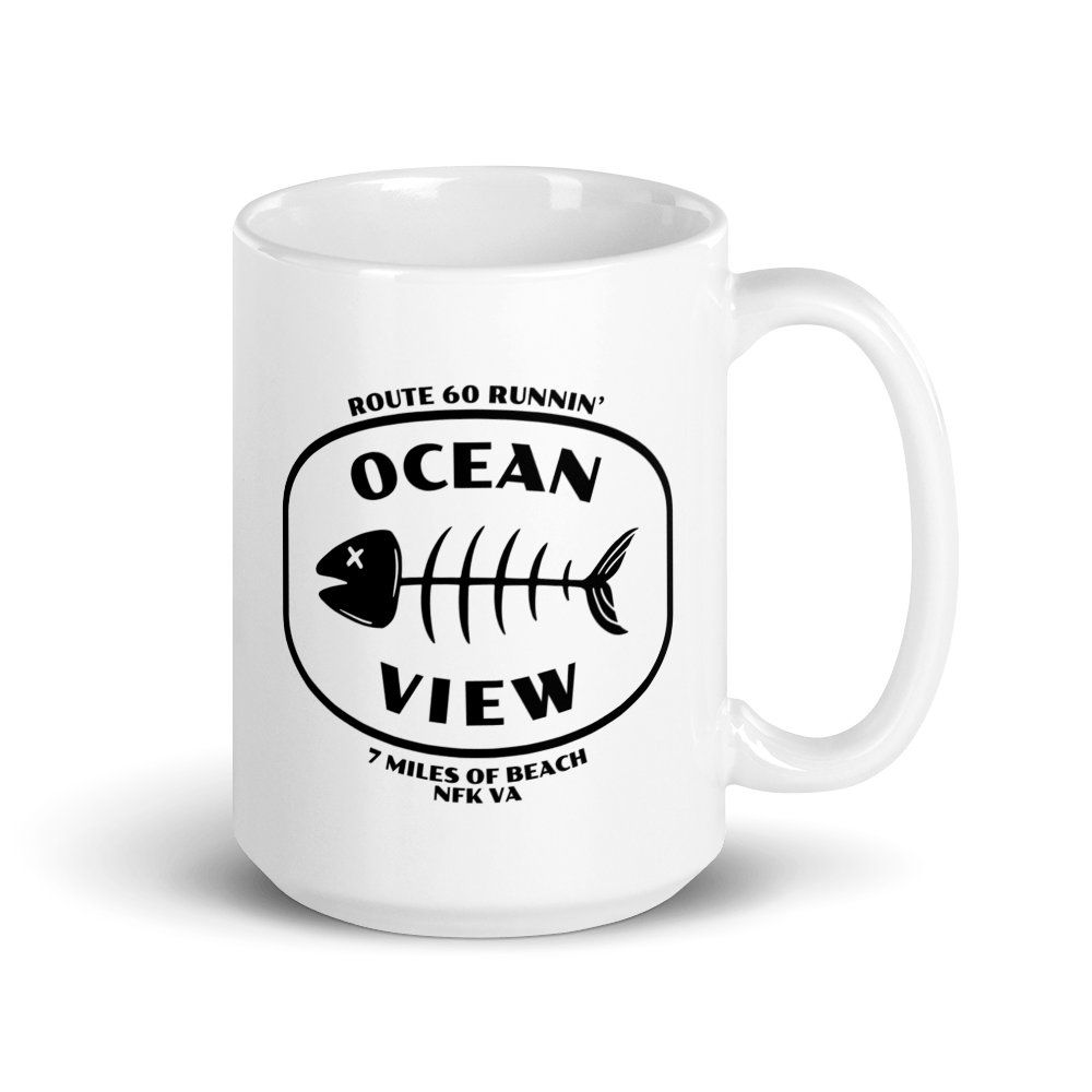Ocean View Norfolk Fish Bones Mug