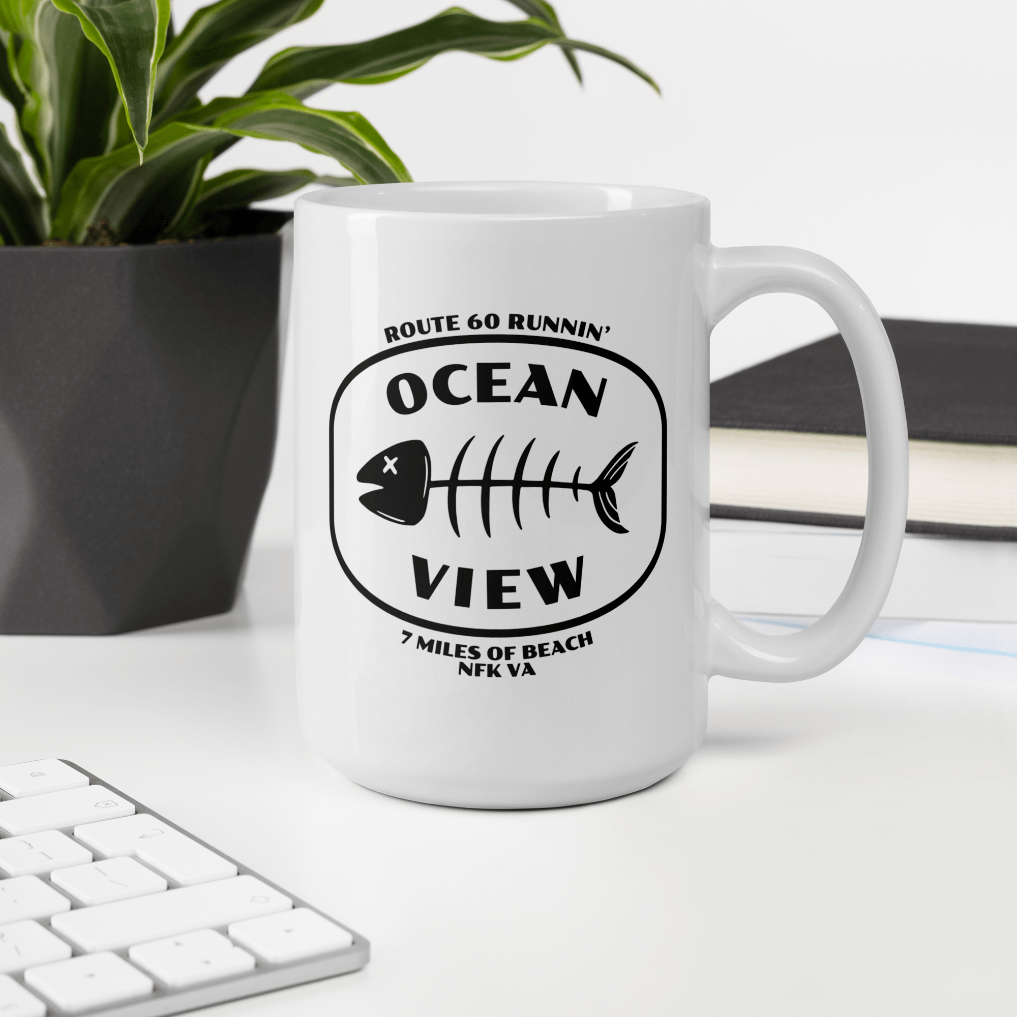 Ocean View Norfolk Fish Bones Mug - Image 2