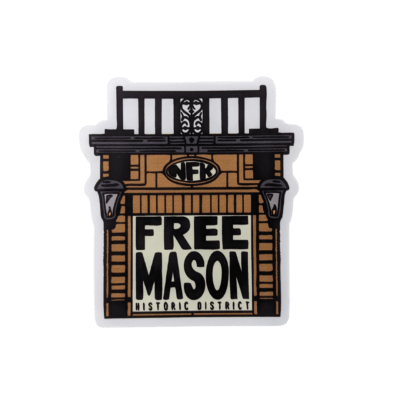Historic Freemason District Sticker