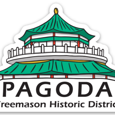 Pagoda Garden Sticker